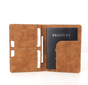 Porte-passeport en cuir pleine fleur avec blocage RFID, portefeuille de voyage de luxe, étui à passeport en cuir véritable, fabricant LPH-0318 - Product Image 1