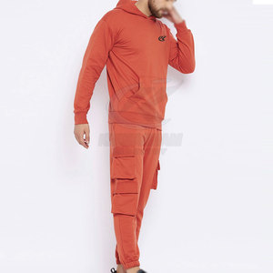 Vêtements de sport d'hiver actifs pour hommes, survêtement à capuche uni avec tissu respirant, écologique et léger - Product Image 2