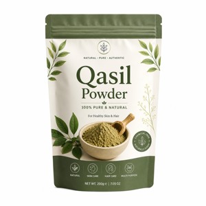 Poudre de Qasil la plus vendue, 100% pure et naturelle, poudre de feuilles de Qasil, poudre d'herbes premium pour les soins de la peau et des cheveux, d'Inde. - Product Image 1