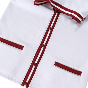 cardigan rayé rouge et blanc |   Vêtements pour sororités et fraternités | Cardigan grec brodé sur mesure | Fournisseur de confiance en gros - Product Image 4