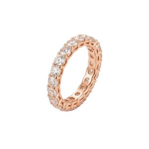 Round Cut Lab Grown Diamond Full Eternity <b>Ring</b> Full <b>Circle</b> Wedding Band 10K 14K 18K Solid Gold IGI Certificate Bridal Gift <b>Ring</b> - Product Image 3