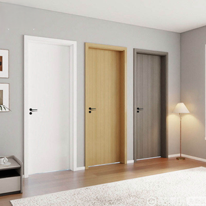 Puerta Interior de WPC de Estilo Moderno, Resistente al Agua y al Moho, Madera Compuesta para Interiores, para Apartamentos, Hoteles, Baños y Dormitorios - Product Image 1