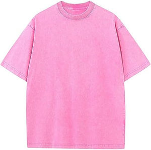 T-shirt personnalisé délavé à la pierre avec dégradés effet soleil, 100 % coton pour homme, coupe oversize, col rond, idéal pour l'extérieur - Product Image 5