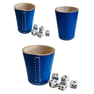 Best Selling Custom Handmade Luxury Square Leather <b>Dice</b> Cup with Custom Logo Durable High Quality - Product Image 3