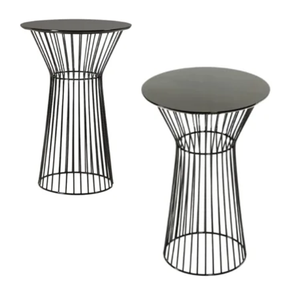 <b>Console</b> <b>Table</b> <b>Round</b> Accent <b>Table</b> Wire Base Hotel Lobby Living Room Furniture for Hotel - Product Image 5