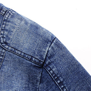 Chaqueta Vaquera de Mezclilla para Hombre, Estilo Moderno, Lavada, Ligera, al por Mayor, Moda Urbana, Estilo Hip Hop, 2024 - Product Image 6