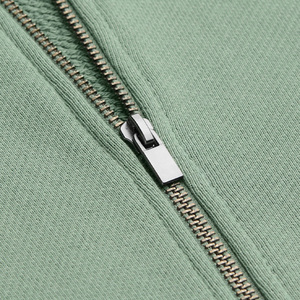 Women's <b>Cropped</b> Hoodie <b>Zip</b>-<b>Up</b> Sweatshirt Solid Color Knitted Long Sleeve Hooded Casual Autumn Wear - Product Image 6