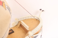 Bateau miniature en bois artisanal écologique ONE PIECE, modèle factice peint avec image de dessin animé pour la décoration de Noël à la maison