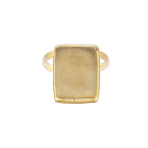 Anillos de Bisel Rectangulares de Plata de Ley 925 con Baño de Oro Rosa, Joyería Fina de Alta Calidad - Product Image 5