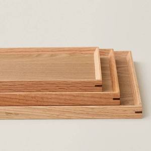 <b>Top</b> Selling Natural <b>Solid</b> <b>Wood</b> Decorative Tray with Handles for Coffee Tea Breakfast and Dining <b>Table</b> Available For Sale - Product Image 1