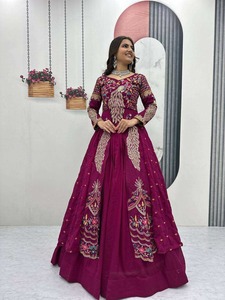 Premium Quality Thread And Sequence Work Festival <b>Lehenga</b> Choli Set For <b>Women</b> With Designer Top And Flared <b>Lehenga</b> - Product Image 4