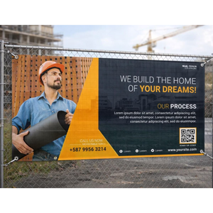 Custom Printed Fence Mesh Banner for Outdoor Advertising and Sports Event Fence <b>Wrap</b> – Vietnam Printing Factory - Product Image 1