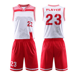 Maillot et short de basketball réversibles à col en V sans manches avec impression par sublimation – Tenues de club pour jeunes – Vêtements de sport personnalisés avec impression graphique - Product Image 4