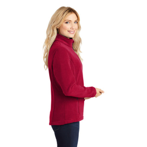 Veste polaire zippée intégrale pour femme, col montant, poches zippées, coupe ajustée, vêtement d'extérieur d'hiver, fournisseur OEM en gros - Product Image 2