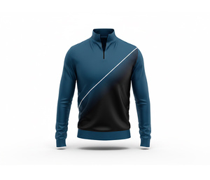 <b>Lightweight</b> Sublimated Sports <b>Jacket</b> with Water Zipper for Men <b>Women</b> Youth Sportswear Quick Dry Team Pullover - Product Image 5