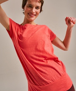 Tops de gimnasio transpirables para mujer, camiseta de Yoga de manga corta para entrenamientos de verano, ropa de entrenamiento cómoda - Product Image 3