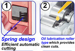 Coupe-tube miniature 2-en-1 à ressort, DIA 5-25 mm, avec dispositif de coupe automatique - Product Image 2