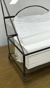 Wholesale Luxury Home Decorations Black Metal Framed Plain Glass Tissue <b>Box</b> with Elegant Feet and Clasp Tissue Holder <b>Box</b> - Product Image 6