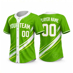 Maillots de baseball en gros, design personnalisé, respirants, légers, séchage rapide, unisexe, vêtements d'équipe, manches courtes, grandes tailles - Product Image 3