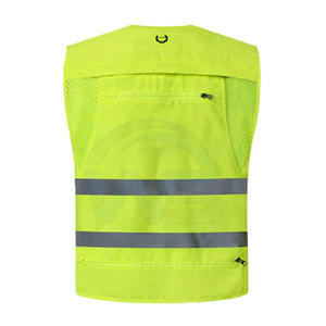 Gilet de sécurité en tissu léger et respirant, vêtement de travail réfléchissant, design haute visibilité, taille et couleur personnalisées - Product Image 2