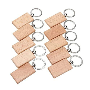 Various Size Wood And Metal <b>Key</b> <b>Ring</b> Unfinished Wood Keychain Top Seller Indian Handicrafts Wood Keyring for Office Drawer <b>Key</b> - Product Image 2