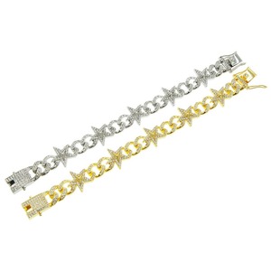 Most Selling Moissanite Hiphop Bracelet Jewelry Accessory for <b>Men</b> Women Wedding and Party Wear Available At Good Price - Product Image 6