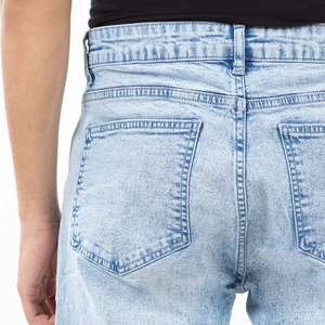 Jeans de mezclilla acampanados para hombre, talla M, lavado, cintura media, color liso, estilo vintage, pierna ancha, casual, mezcla de algodón, otoño-invierno, de secado rápido y transpirables. - Product Image 4