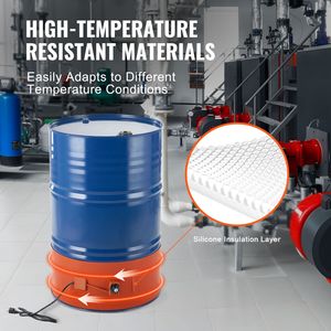 Riscaldatore per Fusti in Metallo da 1200W, Larghezza 10 Pollici, Capacità 55 Galloni, Termostato Regolabile 86-302°F, Voltaggio 380V - Product Image 3