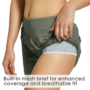 Shorts Deportivos Transpirables para Mujer con Cintura Ajustable, Ideales para Correr, Entrenamiento, Gimnasio, Fitness y Estilo de Vida Activo - Product Image 4