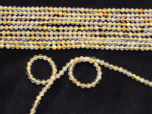 Cuentas de cuarzo rutilado AAA+ de 2mm-3mm, microfacetadas, tipo rondelle, piedras preciosas semipreciosas de rutilo dorado natural, cuentas sueltas para joyería. - Product Image 3