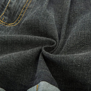 Shorts en jean délavé taille haute avec ourlet retroussé et fermeture boutonnée pour femme, style décontracté - Product Image 6