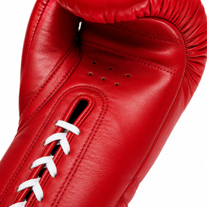 Guantes de Boxeo Unisex Ajustables con Cordones Personalizados, de Cuero Genuino, para Entrenamiento, Sparring y Combate, Calidad Profesional de Fábrica OEM ODM - Product Image 5