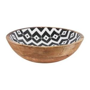 Bol de service en bois émaillé imprimé pour salade, nouveau design, fabriqué à la main, par le fabricant - Product Image 3