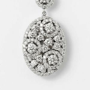 Collar con Colgante de Diamantes Cultivados en Laboratorio, Corte Radiante, 2.55ct, Oro Blanco de 14K, Diseño de Lujo, Certificado IGI, para Fiestas - Product Image 2