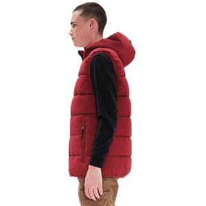 เสื้อกั๊กผ้าแคนวาสบุใยสังเคราะห์สำหรับผู้ชาย สีพื้น ระบายอากาศได้ดี ซิปหนา ราคาส่ง - Product Image 6