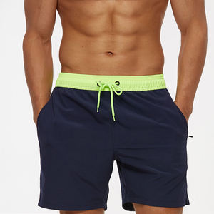 Shorts amples en polyester pour hommes, légers, à séchage rapide, imperméables, avec cordon de serrage, vente en gros - Product Image 2