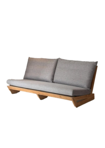 Durable Mora <b>Outdoor</b> <b>Sofa</b> 2 Seater Ergonomic Solid Wood Frame Water Resistant Sturdy Loveseat for Backyard and Deck Seating - Product Image 6