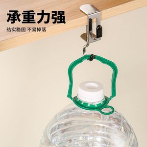 Stainless Steel Desk Hook Double Hook Strong Load Capacity 100kg For Backpack Water Bottle Storage - Product Image 3