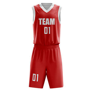Conjunto de Uniforme de Baloncesto sin Mangas con Cuello en V, Estampado Sublimado, Absorción de Humedad, Patrón Geométrico, Número, Ropa Deportiva para Adultos - Product Image 2