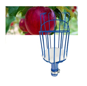 Cesta Recolectora de Frutas de Metal Azul, de Grado Industrial, Ligera, Cesta de Alambre para Cosecha, Herramienta Manual de Jardinería para Uso en Huertos y Granjas - Product Image 4