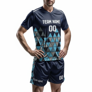 Customized Soccer Uniform <b>Set</b> Sublimation Football Jersey Breathable Short Sleeve Polyester Football Shirt Cheap Soccer Jersey - Product Image 1