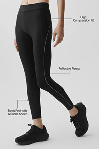 Ensemble de sport sans couture noir : Legging taille haute, soutien-gorge de sport et leggings, tenue de fitness compressive et extensible - Product Image 3