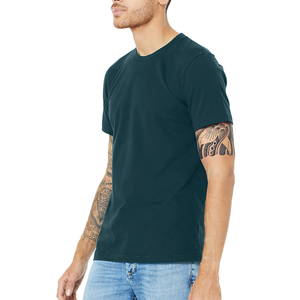 Adult Men's 100% Cotton O-Neck <b>Short</b> <b>Sleeve</b> Casual T-Shirt with Customized Printing Breathable & Quick Dry Solid Pattern - Product Image 3