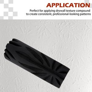 Rullo per texture in cartongesso da 9 pollici con motivo a zampa di gallina per ritocchi decorativi su pareti e soffitti - Product Image 2