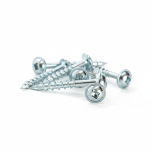 Nickel Plated Pan Head Self-Tapping Wood Screws - Metric Inch <b>Coarse</b> Thread Class 6.8 8.8 - Product Image 5