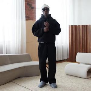 Conjuntos Deportivos Personalizados de Fabricante, Estilo Vintage, Lavado Ácido, 100% Algodón, Sudadera con Capucha y Pantalones Deportivos para Hombre - Product Image 6