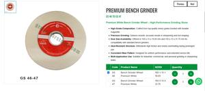 Meule de ponçage blanche de qualité supérieure pour outils de bijouterie, affûtage de métal et outils à main |   Numéro d'article GS-46 - Product Image 2