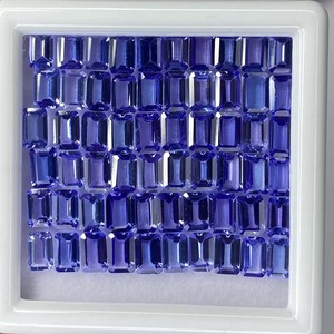 Tanzanita Natural de 3x5mm, Corte Esmeralda, Azul Violeta, Facetada, Piedra Suelta para Joyería, Hasnain Gems5 - Product Image 1