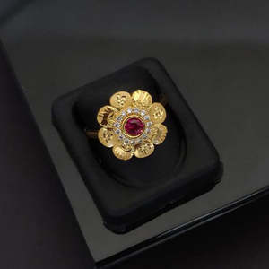 Gold Plated <b>Fine</b> <b>Ring</b> with Austrian Stone 11714336WHP Product - Product Image 1
