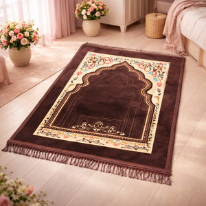 Meilleurs cadeaux musulmans en gros : Tapis de prière pliables antidérapants en mousse confortable pour le voyage, l'Aïd et le Hajj - Product Image 3